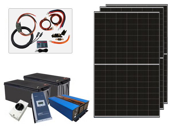 1350W - 12V Off Grid Solar Kit - Power Inverter