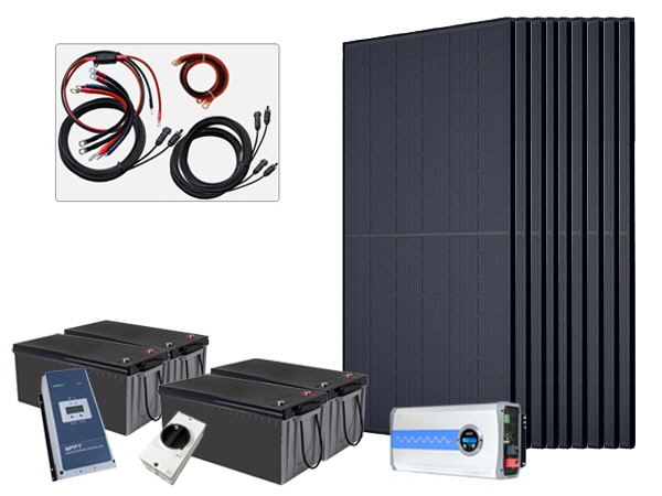 2970W - 48V Off Grid Solar Kit - 3000W Power Inverter
